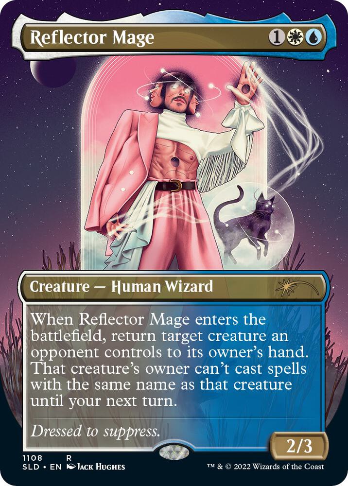 Reflector Mage (Borderless) 1108 card from Secret Lair Drop Series