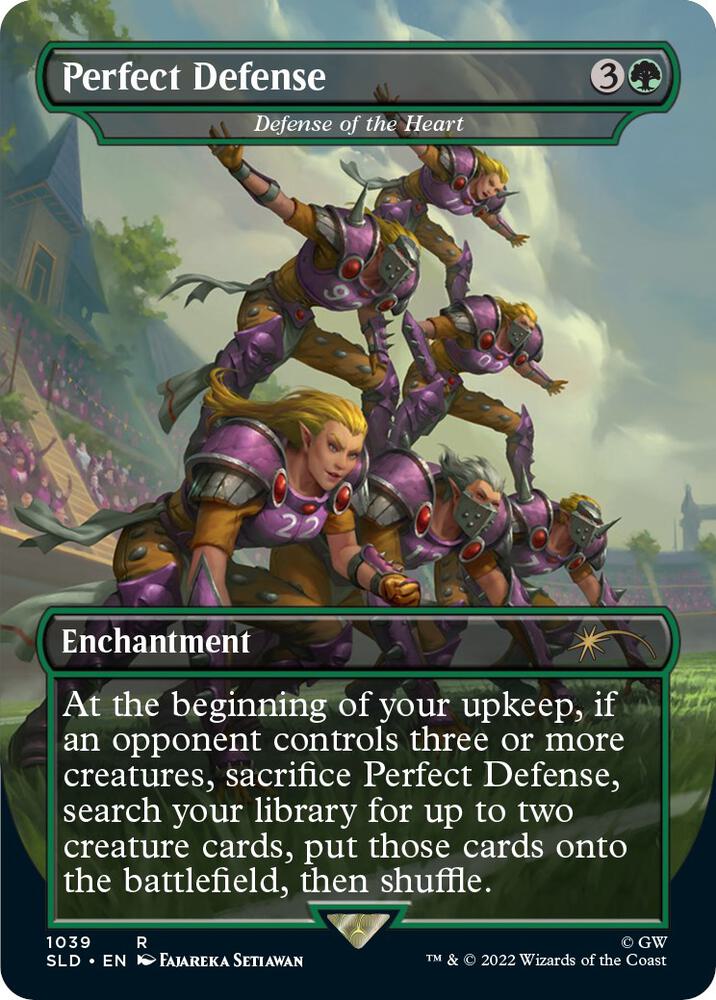Perfect Defense - Defense of the Heart (Borderless) 1039 card from Secret Lair Drop Series