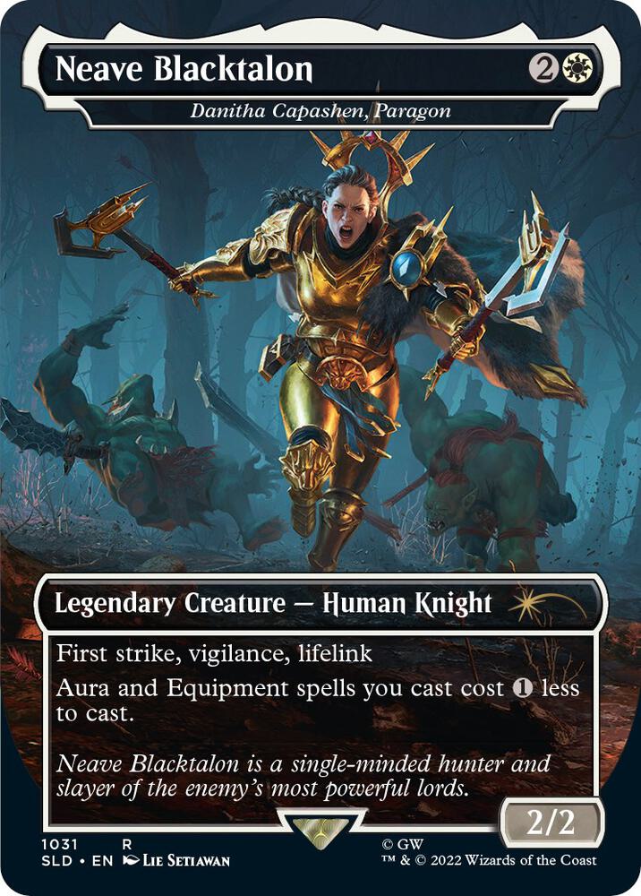 Neave Blacktalon - Danitha Capashen, Paragon (Borderless) 1031 card from Secret Lair Drop Series