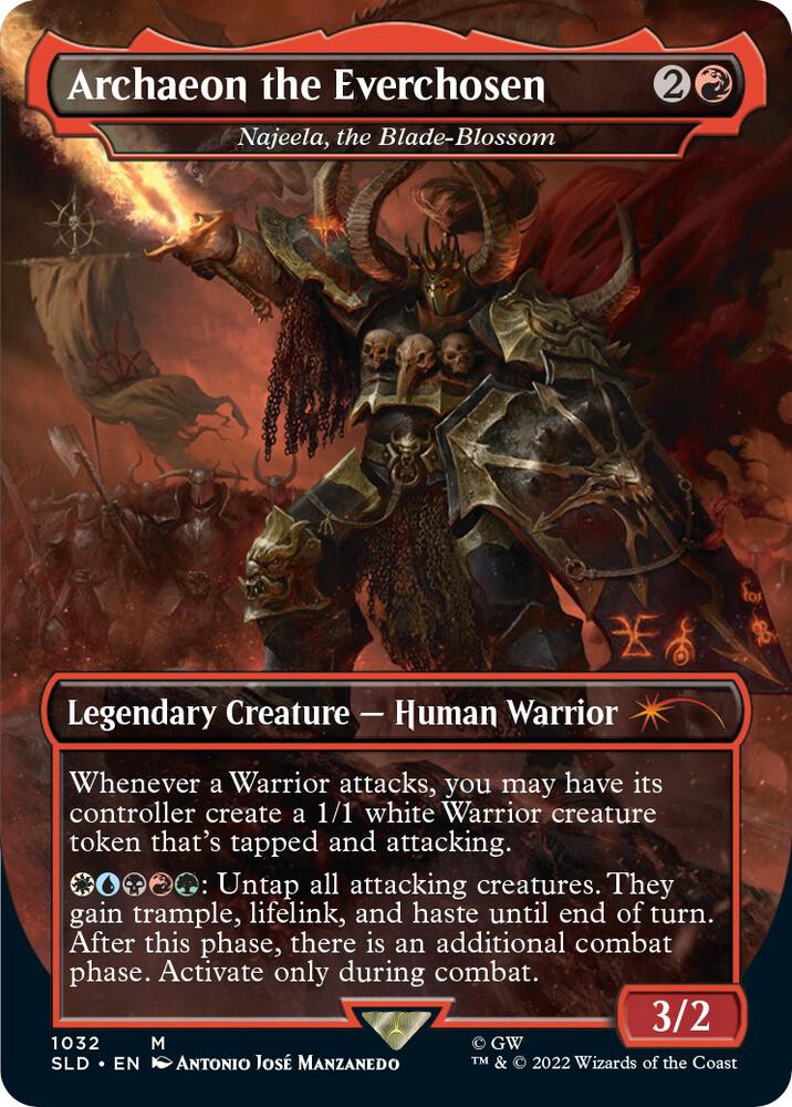 Archaeon the Everchosen - Najeela, the Blade-Blossom (Borderless) 1032 card from Secret Lair Drop Series