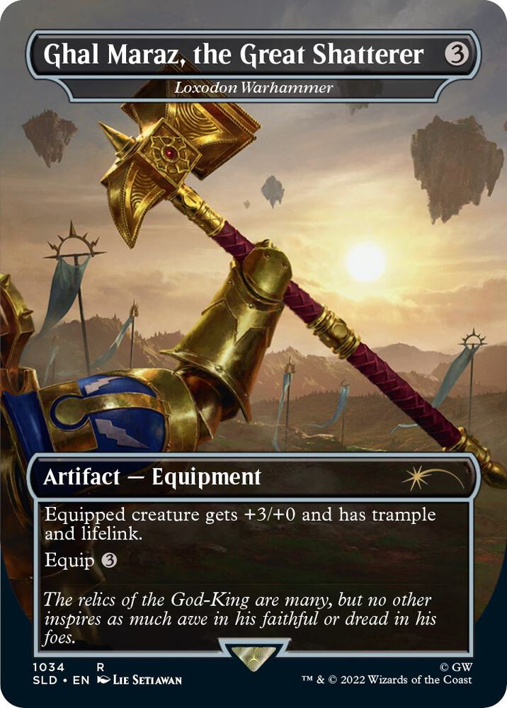 Ghal Maraz, the Great Shatterer - Loxodon Warhammer (Borderless) 1034 card from Secret Lair Drop Series