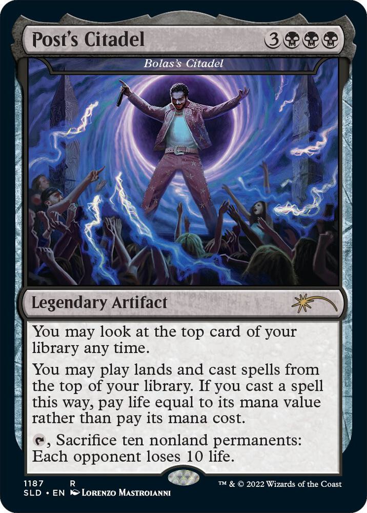 Post's Citadel - Bolas's Citadel (Post Malone) 1187 card from Secret Lair Drop Series