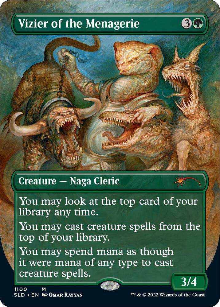 Vizier of the Menagerie (Borderless) 1100 card from Secret Lair Drop Series