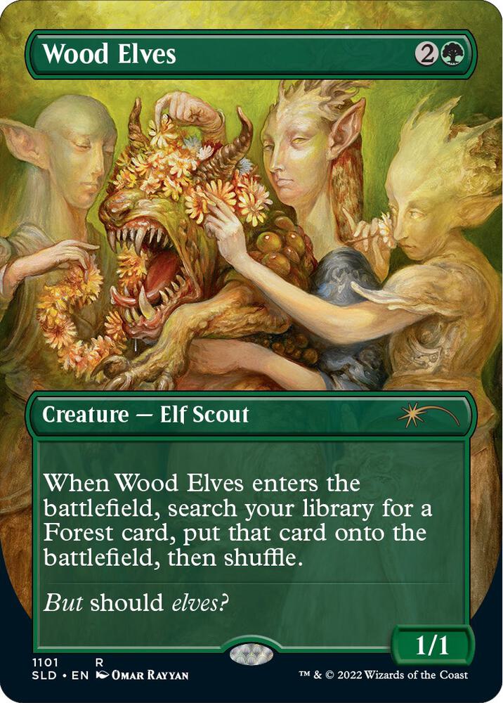 Wood Elves 1101 card from Secret Lair Drop Series