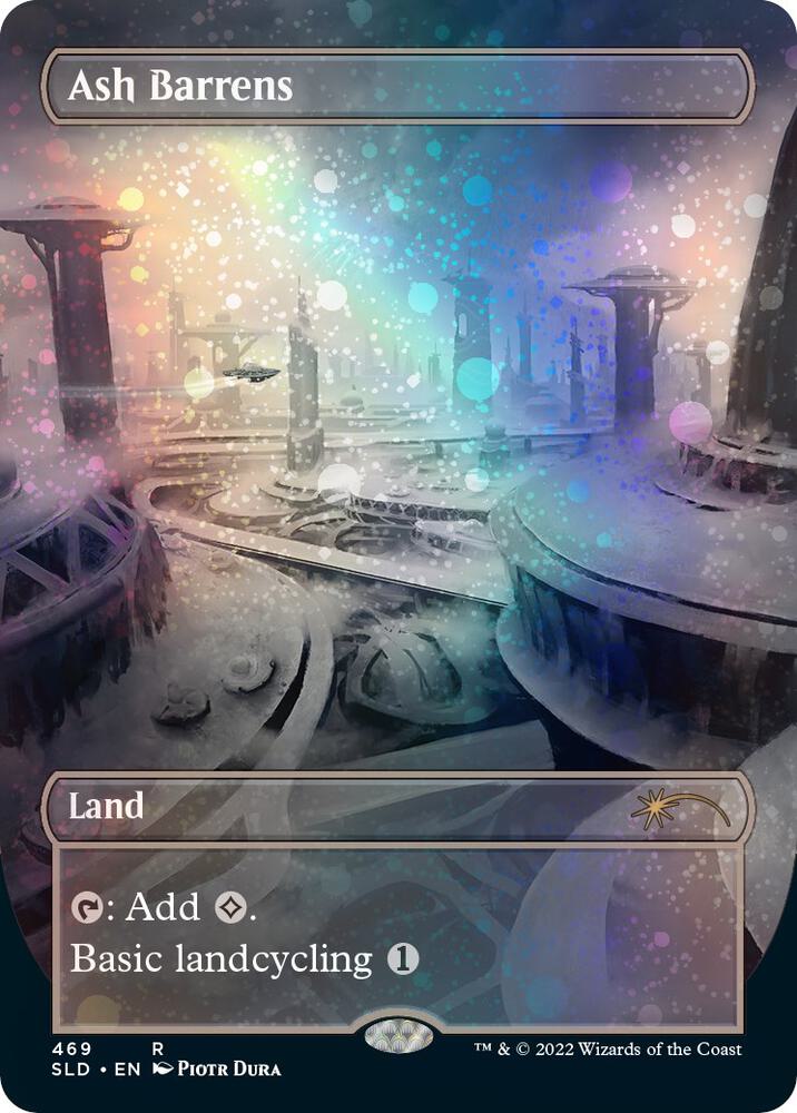 Ash Barrens (Borderless) (Galaxy Foil) 469 card from Secret Lair Drop Series