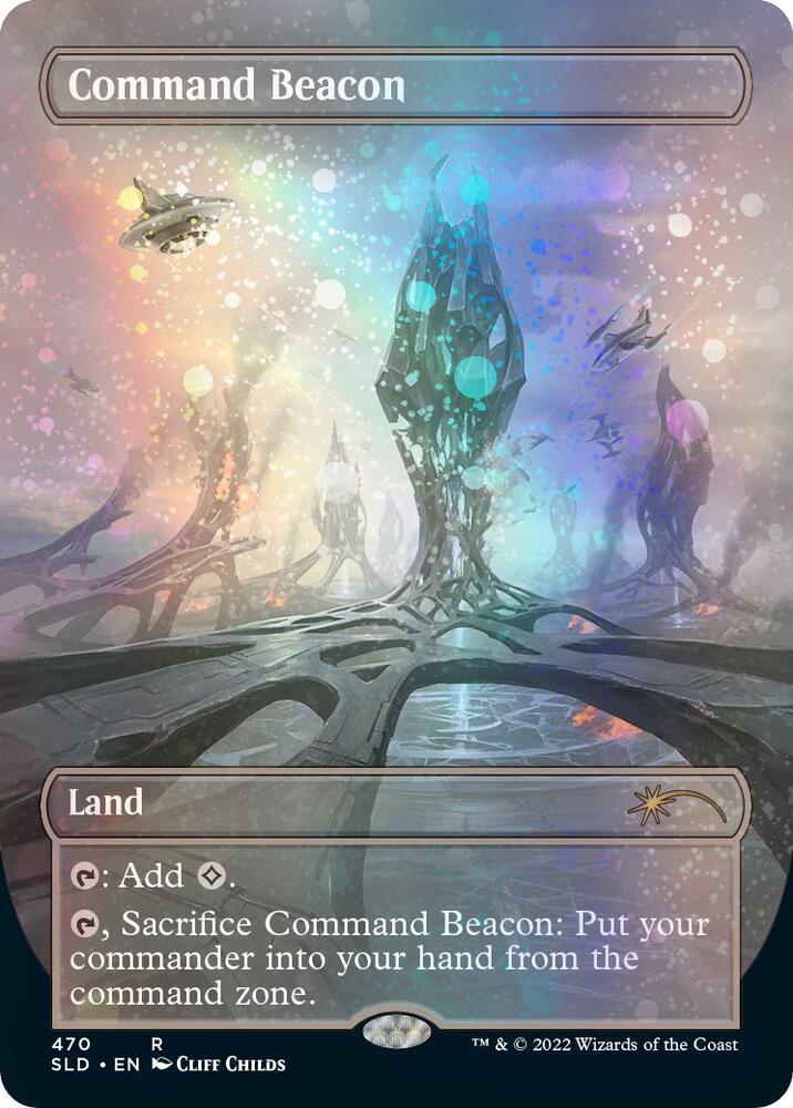 Command Beacon (Borderless) (Galaxy Foil) 470 card from Secret Lair Drop Series