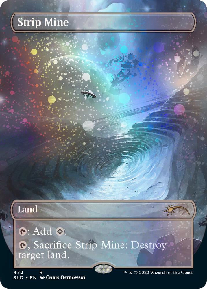 Strip Mine (Borderless) (Galaxy Foil) 472 card from Secret Lair Drop Series