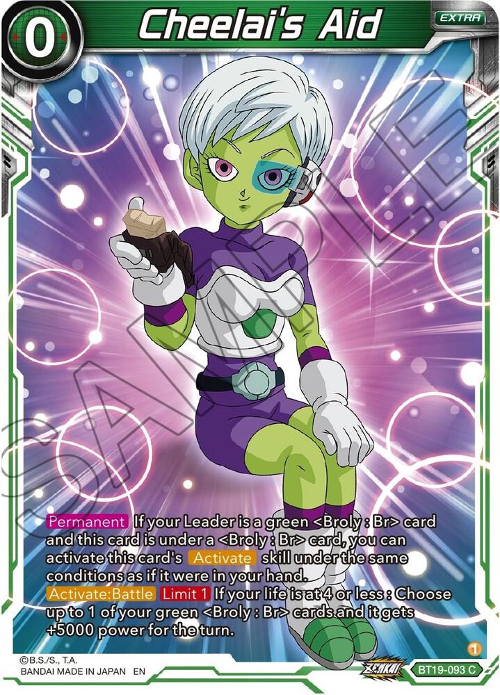 Cheelai's Aid BT19-093 card from Fighter's Ambition