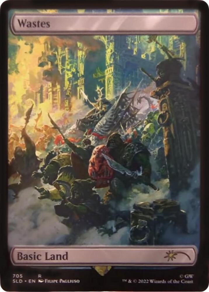 Wastes - Full Art 705 card from Secret Lair Drop Series