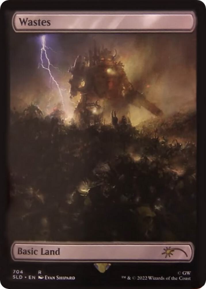 Wastes - Full Art 704 card from Secret Lair Drop Series