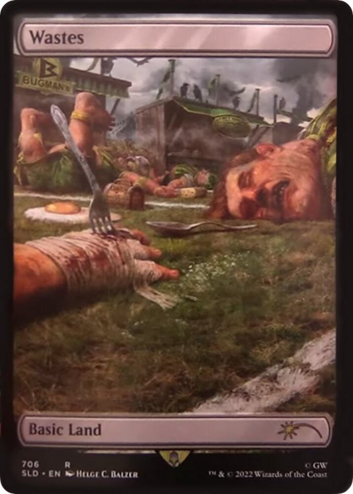 Wastes - Full Art 706 card from Secret Lair Drop Series
