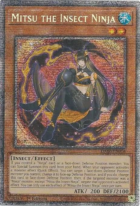 Mitsu the Insect Ninja (Starlight Rare) DABL-EN016 card from Darkwing Blast