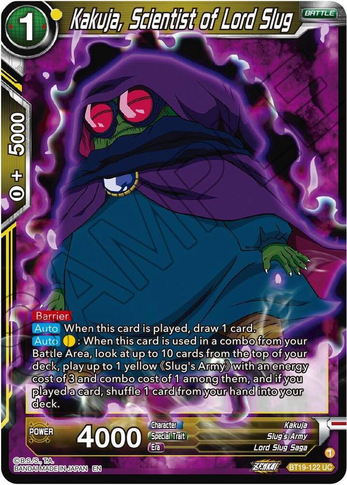 Kakuja, Scientist of Lord Slug BT19-122 card from Fighter's Ambition