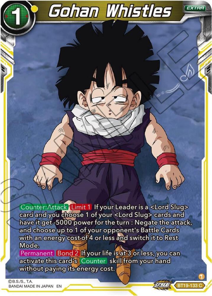 Gohan Whistles BT19-133 card from Fighter's Ambition