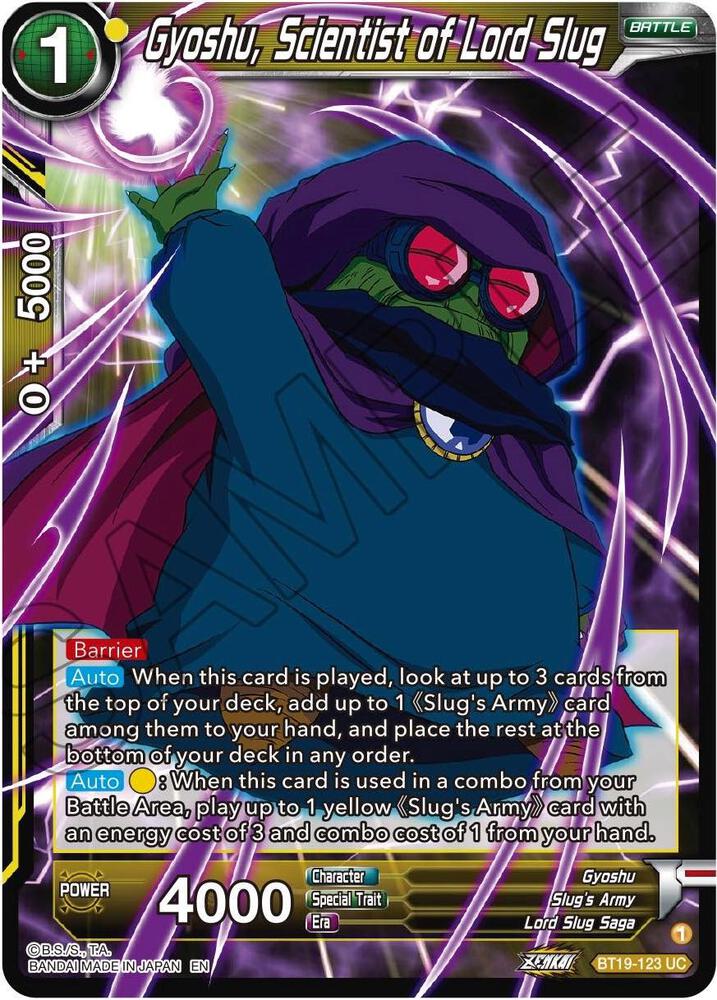 Gyoshu, Scientist of Lord Slug BT19-123 card from Fighter's Ambition