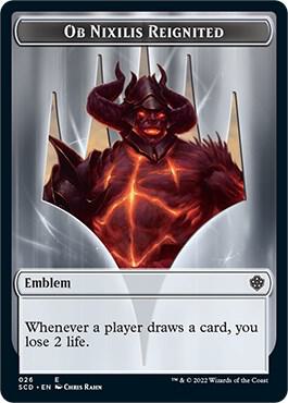 Emblem - Ob Nixilis Reignited Double-Sided Token 26 card from Starter Commander Decks