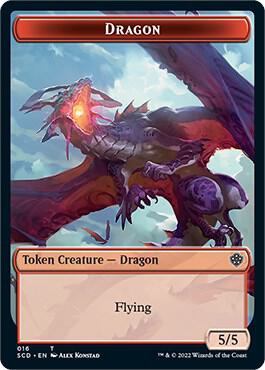 Dragon Double-Sided Token 16 card from Starter Commander Decks