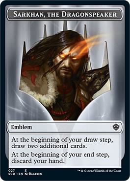 Emblem - Sarkhan, the Dragonspeaker Double-Sided Token 27 card from Starter Commander Decks