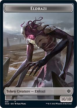 Eldrazi // Soldier Double-Sided Token 1 // 8 card from Starter Commander Decks