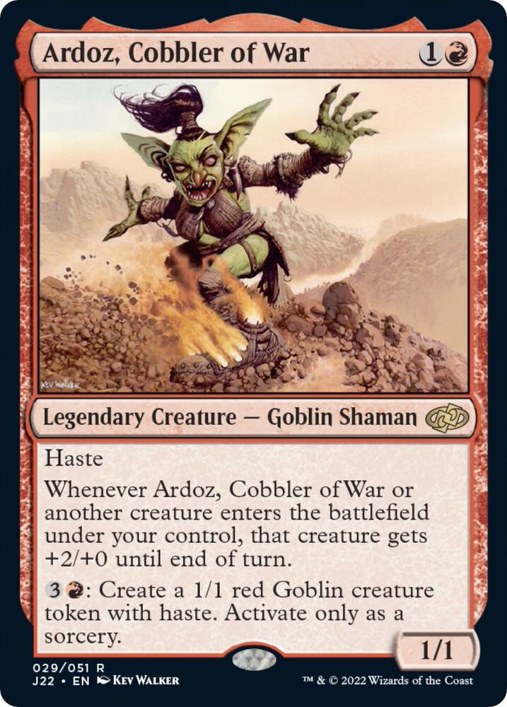 Ardoz, Cobbler of War 29 card from Jumpstart 2022