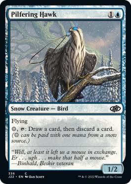 Pilfering Hawk 336 card from Jumpstart 2022