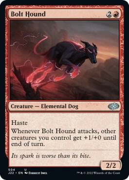 Bolt Hound 504 card from Jumpstart 2022