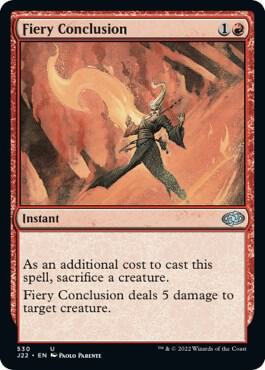 Fiery Conclusion 530 card from Jumpstart 2022