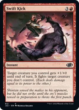 Swift Kick 612 card from Jumpstart 2022