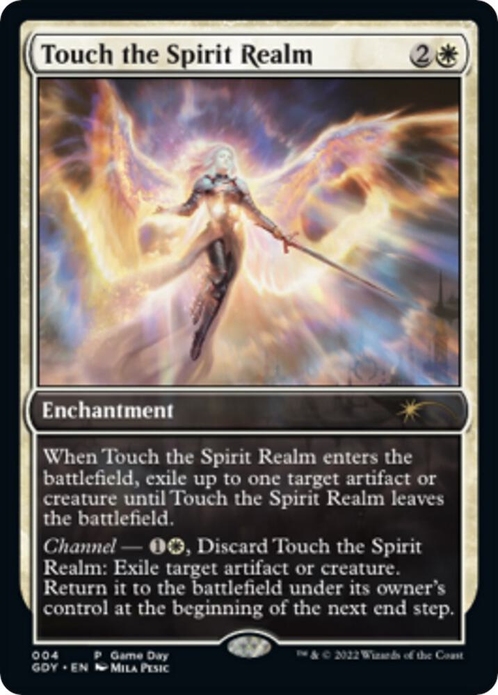 Touch the Spirit Realm 4 card from Game Day & Store Championship Promos