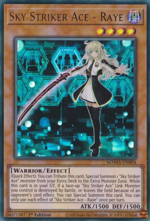 Sky Striker Ace - Raye MAMA-EN004 card from Magnificent Mavens