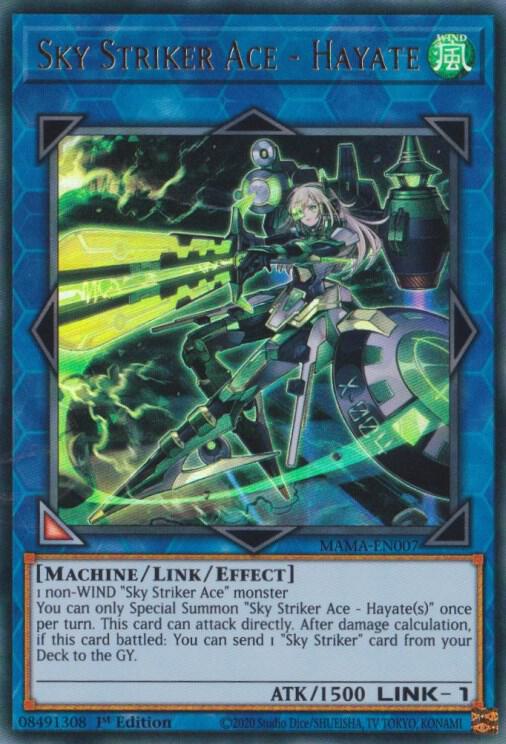 Sky Striker Ace - Hayate MAMA-EN007 card from Magnificent Mavens