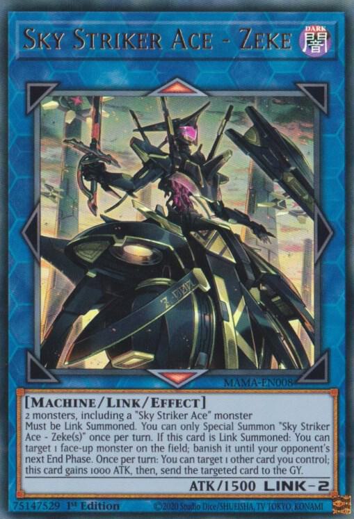 Sky Striker Ace - Zeke MAMA-EN008 card from Magnificent Mavens