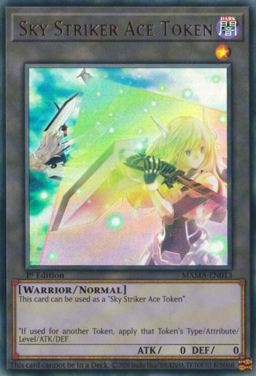 Token: Sky Striker Ace MAMA-EN013 card from Magnificent Mavens