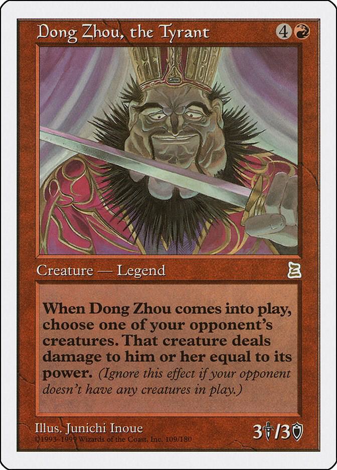 Dong Zhou, the Tyrant 109 card from Portal Three Kingdoms
