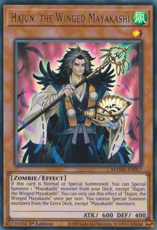 Hajun, the Winged Mayakashi MAMA-EN017 card from Magnificent Mavens