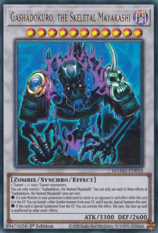 Gashadokuro, the Skeletal Mayakashi MAMA-EN018 card from Magnificent Mavens