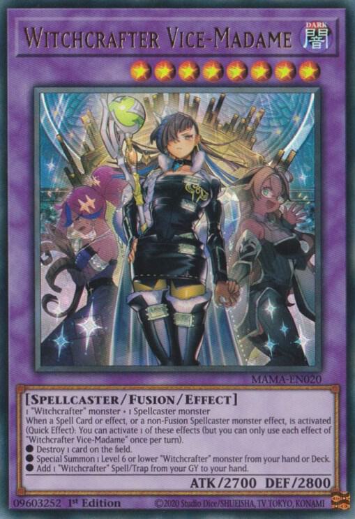 Witchcrafter Vice-Madame MAMA-EN020 card from Magnificent Mavens