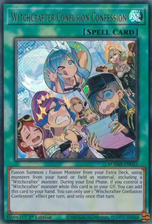 Witchcrafter Confusion Confession MAMA-EN021 card from Magnificent Mavens