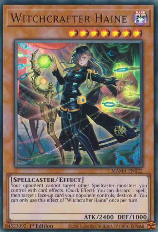 Witchcrafter Haine MAMA-EN022 card from Magnificent Mavens