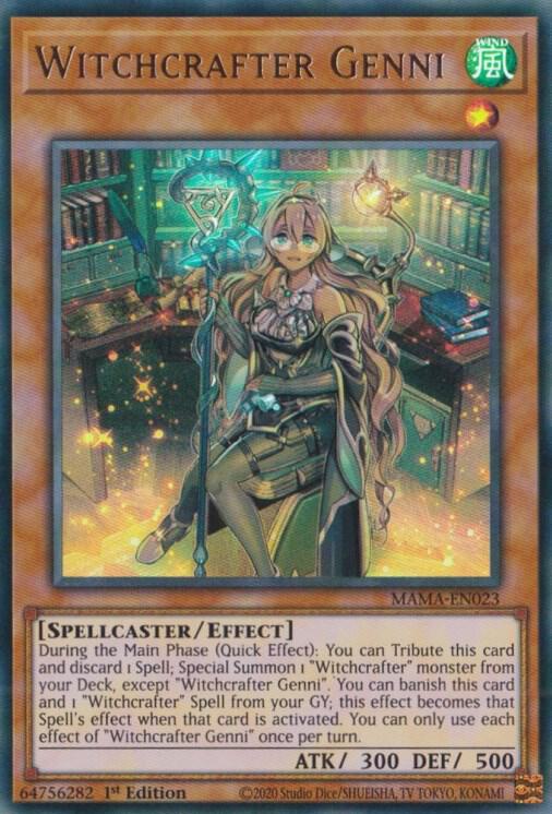 Witchcrafter Genni MAMA-EN023 card from Magnificent Mavens
