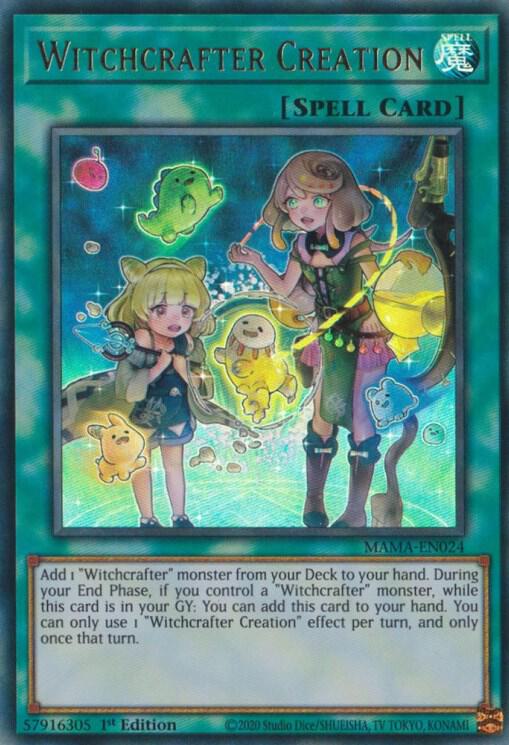 Witchcrafter Creation MAMA-EN024 card from Magnificent Mavens