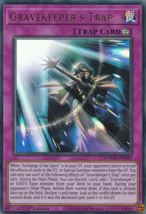Gravekeeper's Trap MAMA-EN029 card from Magnificent Mavens
