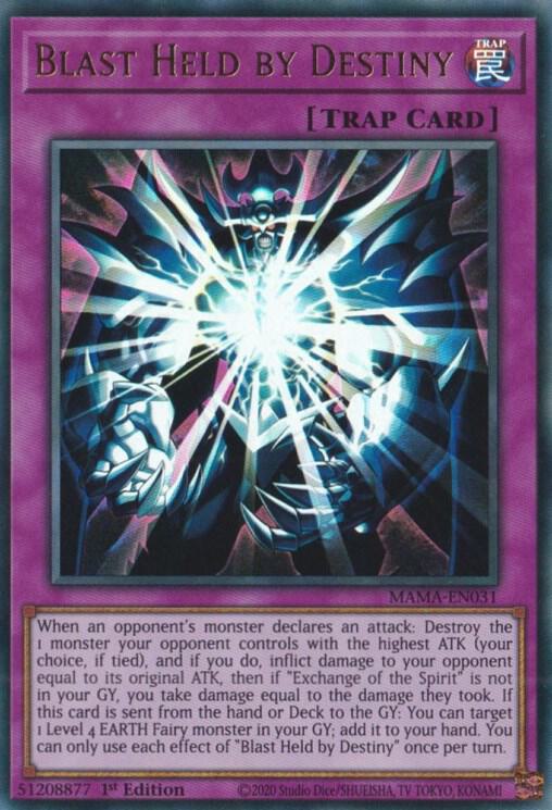 Blast Held by Destiny MAMA-EN031 card from Magnificent Mavens