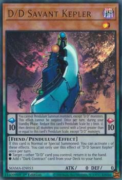 D/D Savant Kepler MAMA-EN053 card from Magnificent Mavens