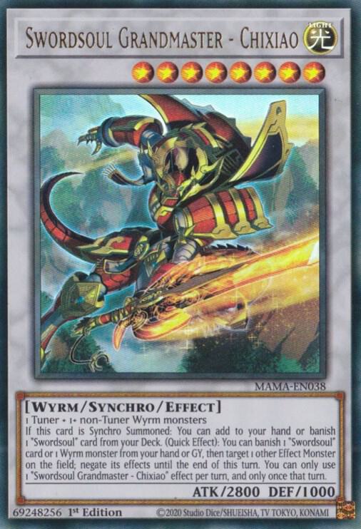 Swordsoul Grandmaster - Chixiao MAMA-EN038 card from Magnificent Mavens
