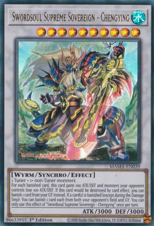 Swordsoul Supreme Sovereign - Chengying MAMA-EN039 card from Magnificent Mavens