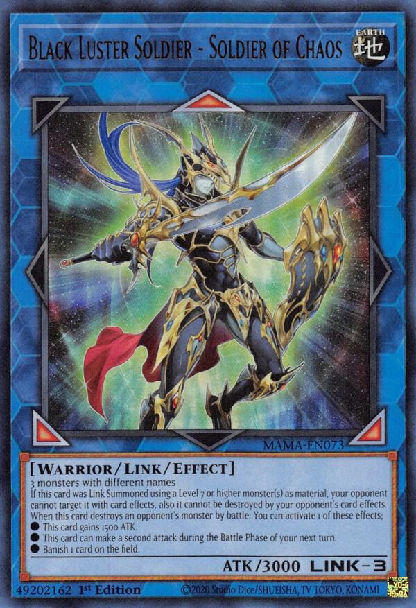 Black Luster Soldier - Soldier of Chaos MAMA-EN073 card from Magnificent Mavens