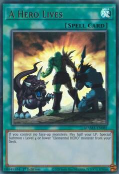 A Hero Lives MAMA-EN081 card from Magnificent Mavens