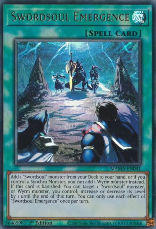 Swordsoul Emergence MAMA-EN041 card from Magnificent Mavens