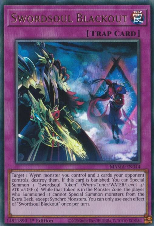 Swordsoul Blackout MAMA-EN044 card from Magnificent Mavens